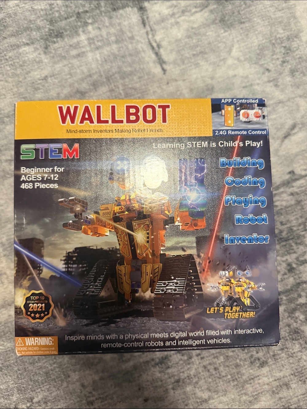 STEM Building Robot Kit for Kids - Yellow